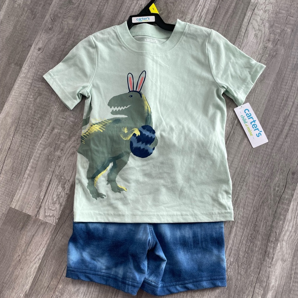 Carter's Dinosaur Graphic Tee and Shorts Set